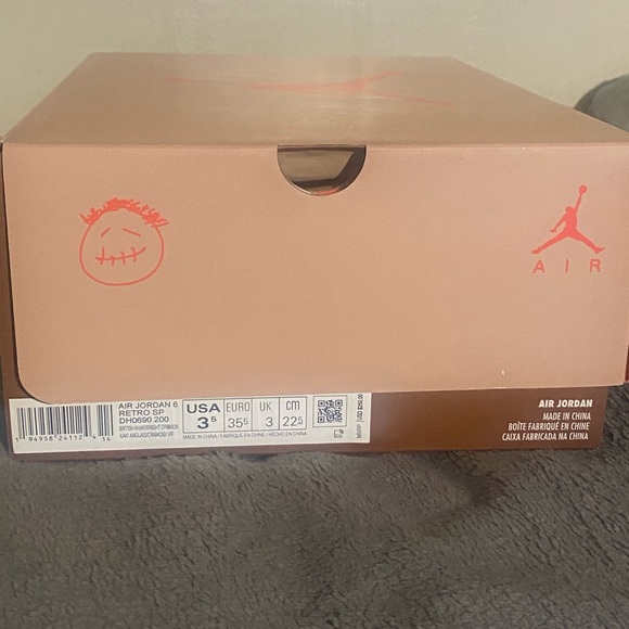 Travis Scott Air Jordan 6 Retro British Khaki 3.5 - Picture 3 of 8